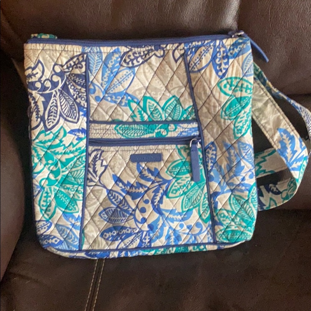 Vera Bradley Hipster/Crossbody Santiago Gray/Blue